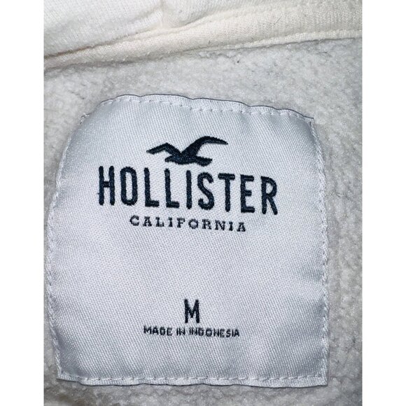 Hollister California Gray Heather Hoodie Sweatshirt Size M - Picture 4 of 5